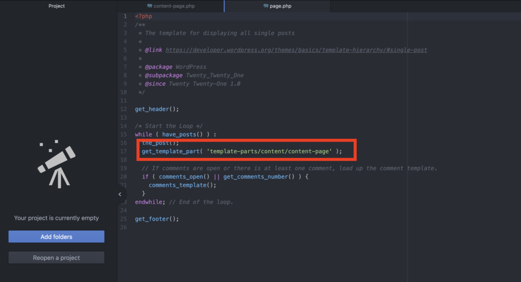 Customizing static page