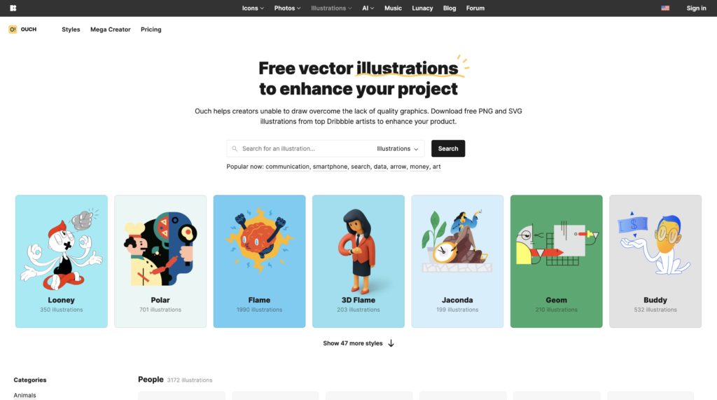 無料（フリー）で使える商用利用可能なイラスト素材サイト