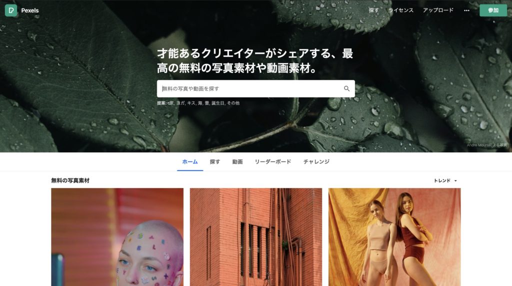写真素材サイト